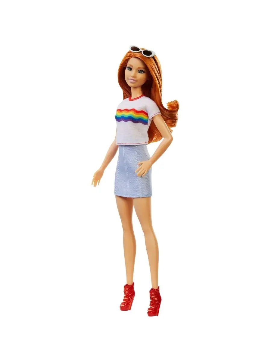 Кукла Barbie Игра с модой 122 Радужный восторг FXL55 Barbie 37200531 купить  в интернет-магазине Wildberries