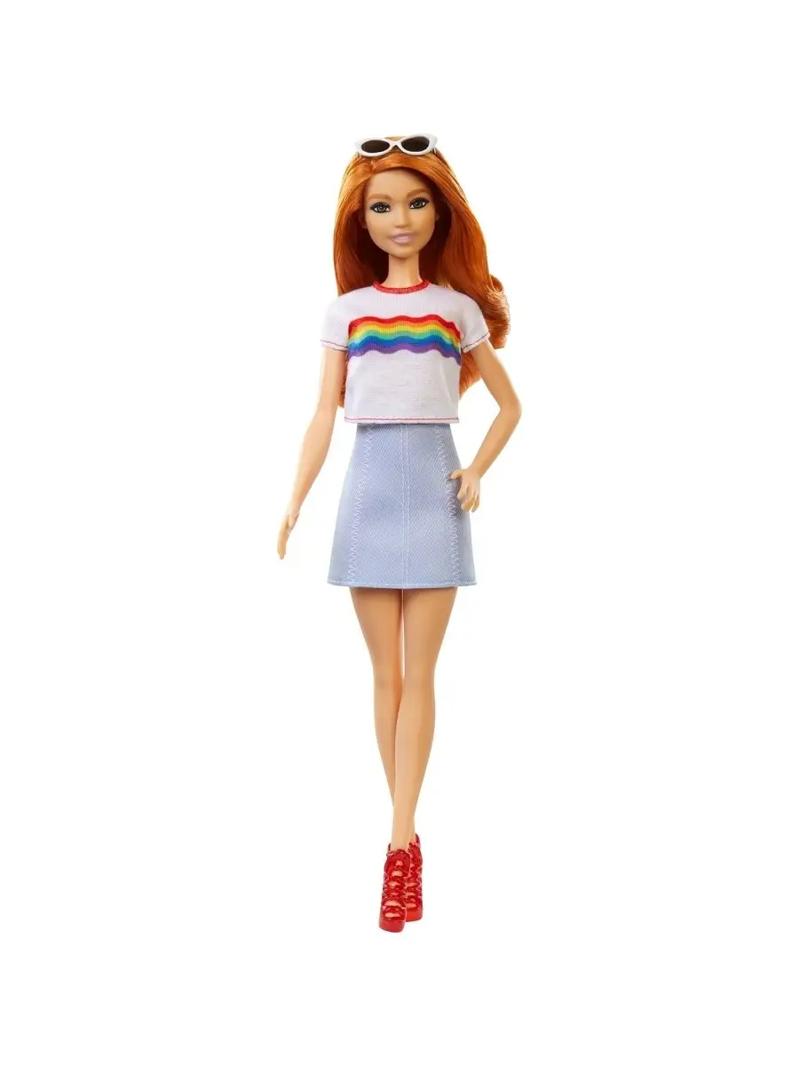 Кукла Barbie Игра с модой 122 Радужный восторг FXL55 Barbie 37200531 купить  в интернет-магазине Wildberries