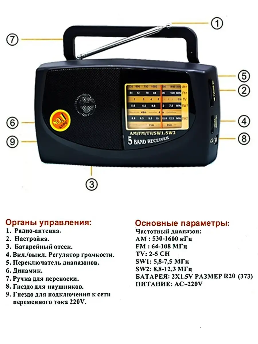 Радиоприёмник компактный Melarto 37250576 купить в интернет-магазине  Wildberries