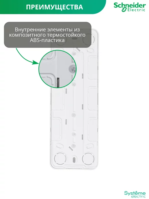 Systeme Electric Розетка накладная четырехместная с заземлением и шторкой, белый, фото 4