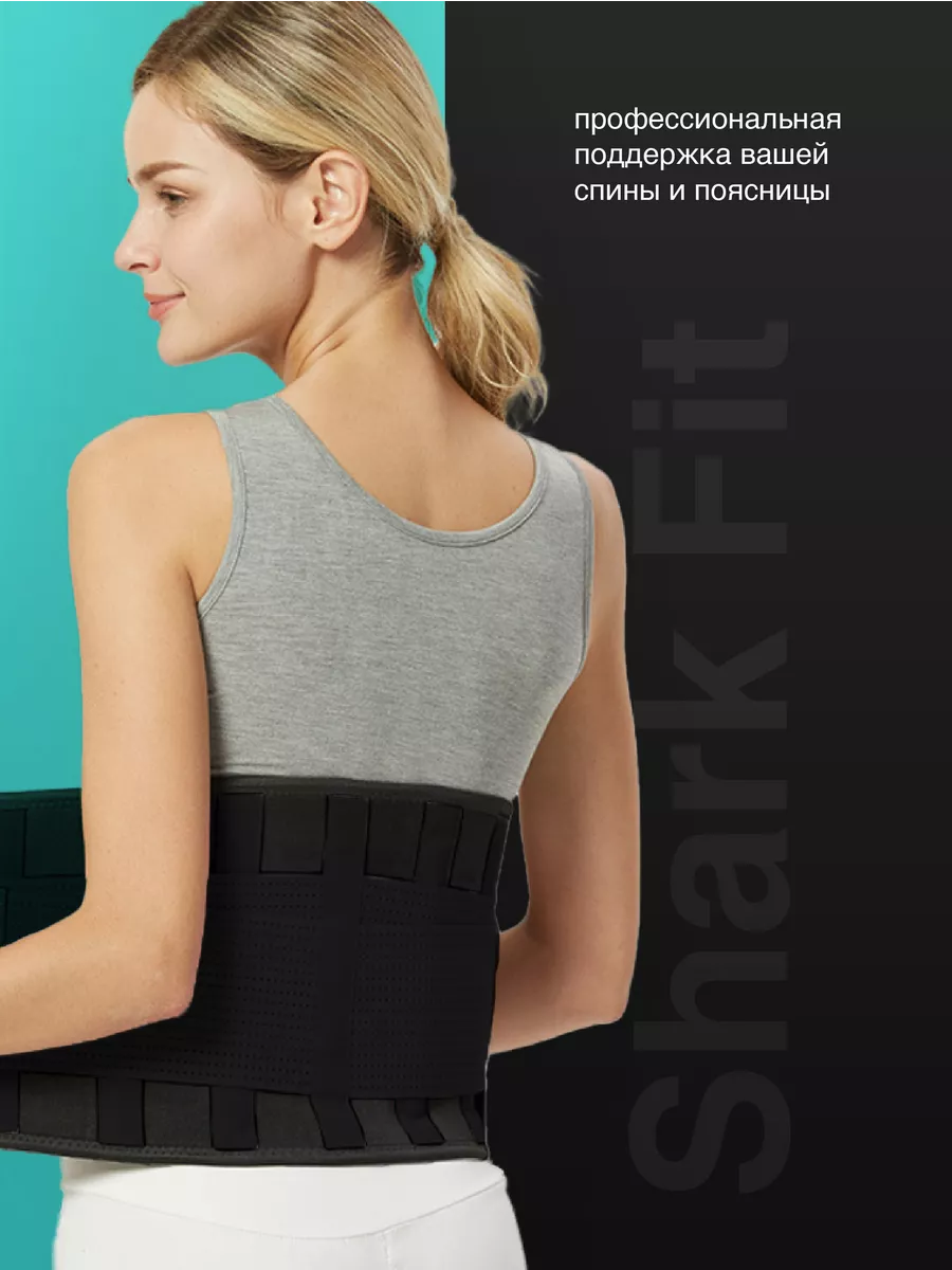 Пояс для спины поддерживающий ортопедический Shark Fit 37325184 купить за  801 ₽ в интернет-магазине Wildberries