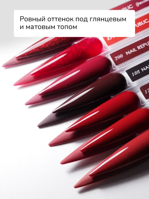 Nail Republic красный Гель лак цветной, красный, фото 6