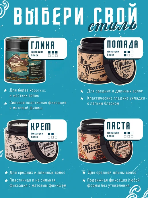 Морской Прибой Матирующая паста для укладки волос средней фиксации 100 мл, 100 мл, фото 6