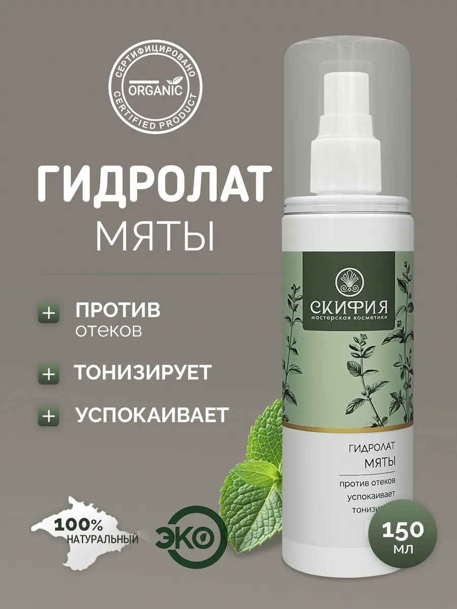 Гидролат мяты для лица натуральный
