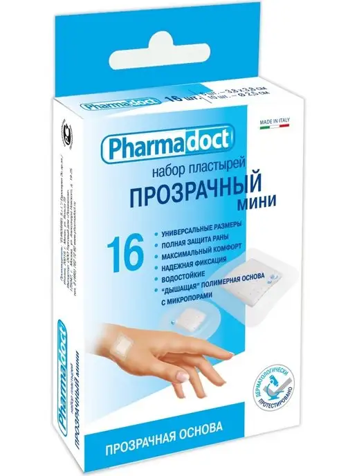 Pharmadoct Пластырь классический, мини, 16 шт, 16 шт, фото 2