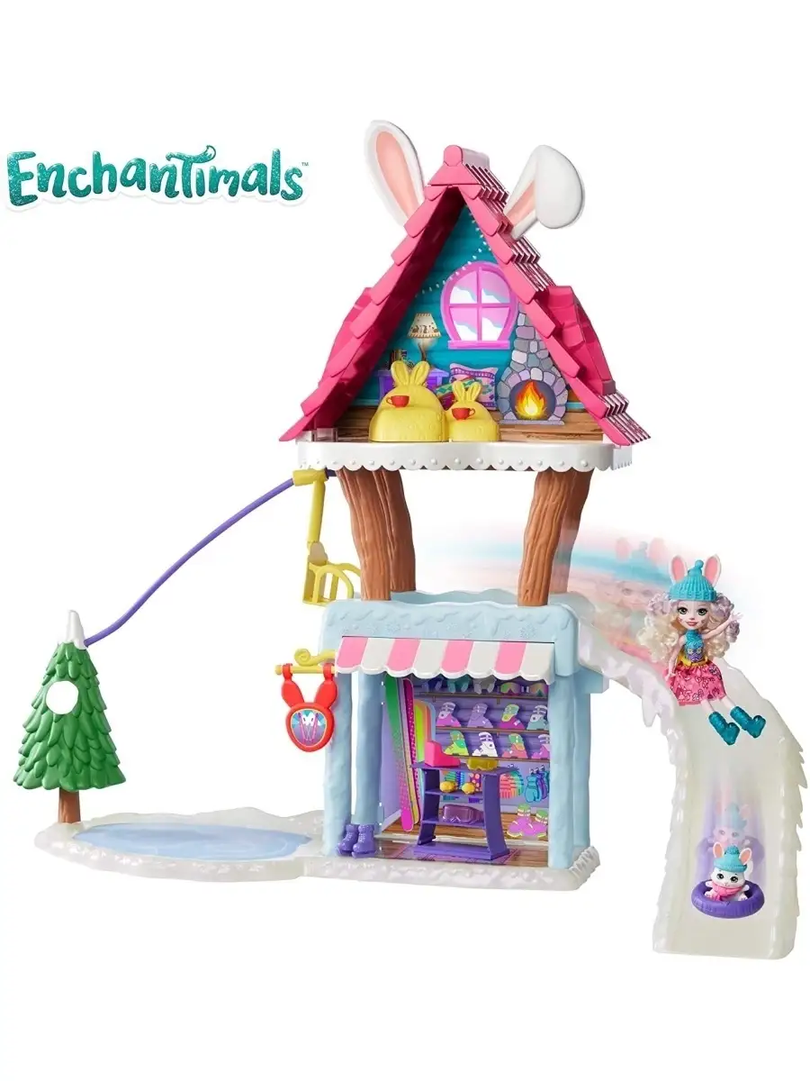 Набор игровой Дом Enchantimals Снежная долина Шале в горах GJX50  Enchantimals (Mattel) 37417712 купить в интернет-магазине Wildberries