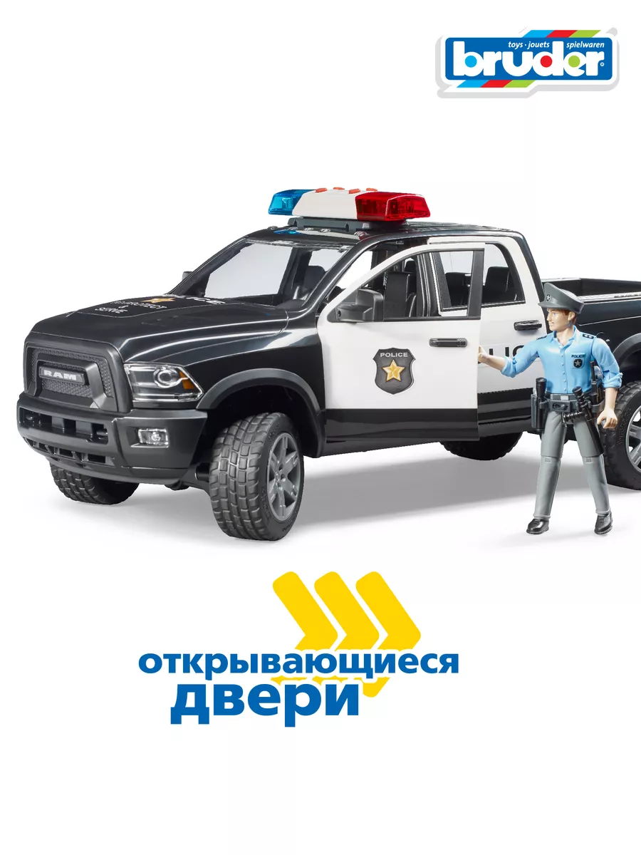 Полицейская машинка Внедорожник RAM 2500 с фигуркой Bruder 37423154 купить  за 7 751 ₽ в интернет-магазине Wildberries