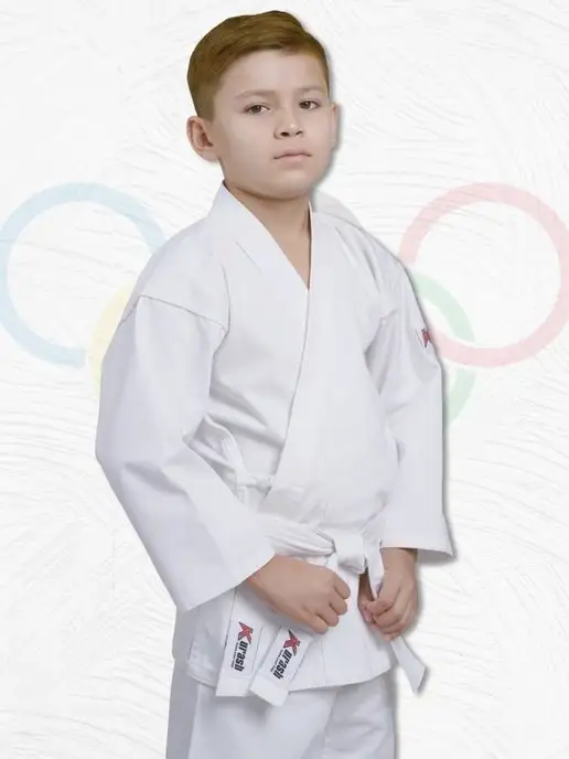 KURASH Кимоно для карате спортивное детское 220 гм, белый, фото 6