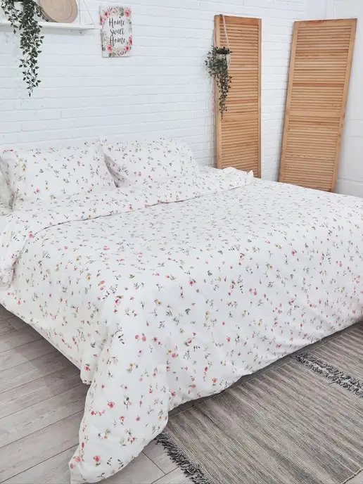 Lili Home Пододеяльник 1,5 спальный Флоренция 150х210 см 100% хлопок, 200x218 см, фото 2