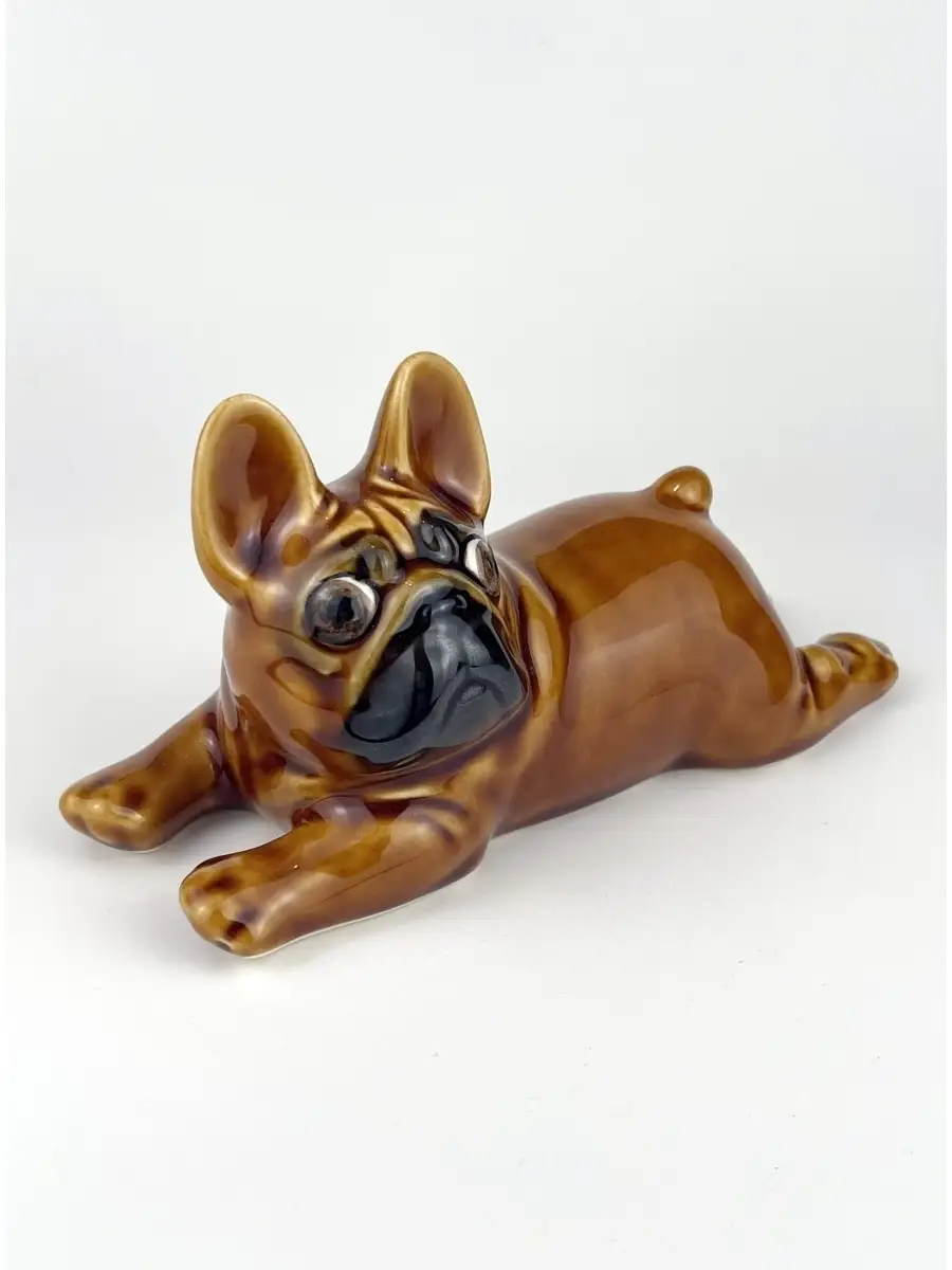 Фарфоровая фигурка французский бульдог Ceramic Fauna 37560125 купить за 1  376 ₽ в интернет-магазине Wildberries