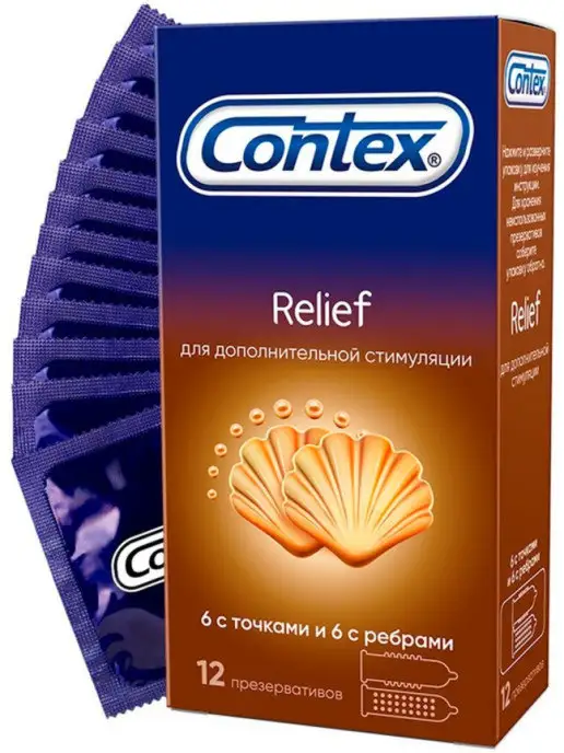 CONTEX Презервативы Контекс Relief, 12 шт, 12 шт, фото 2