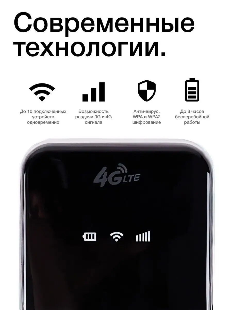 Мобильный wi fi роутер 4g с сим-картой Smart Home Beveiliging 37612143  купить за 1 990 ₽ в интернет-магазине Wildberries