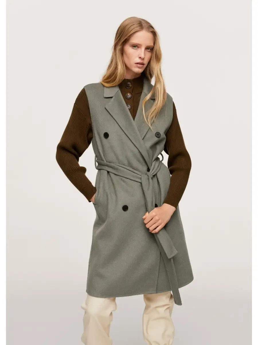 Mango hotsell sleeveless coat