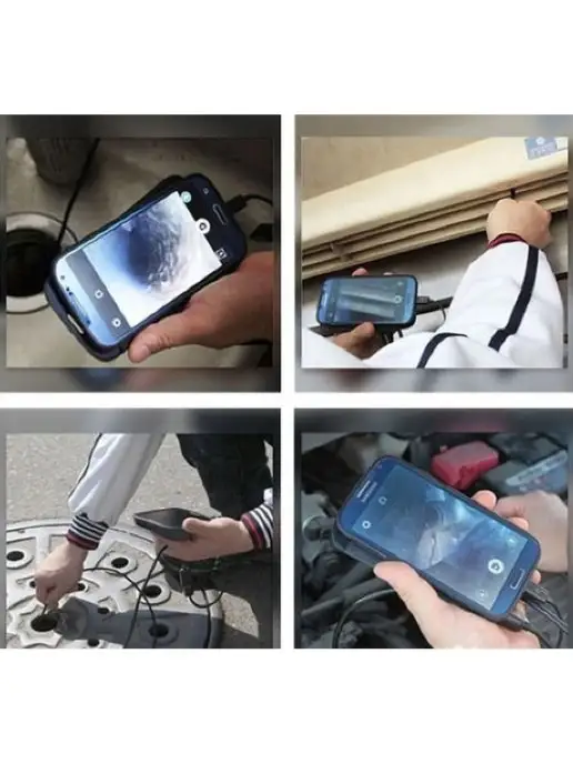 Endoscope Видеоэндоскоп 2 метра автомобильный для смарфона, 2 м, фото 3