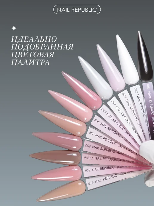 Nail Republic База для ногтей гель лака, бежевый, фото 8
