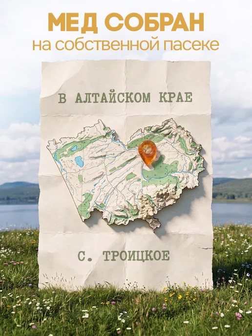 Алтай эко продукт Мед натуральный свежий сбор август 2026г разнотравье 1,2 кг, 2026 г, 1,2 кг, фото 6