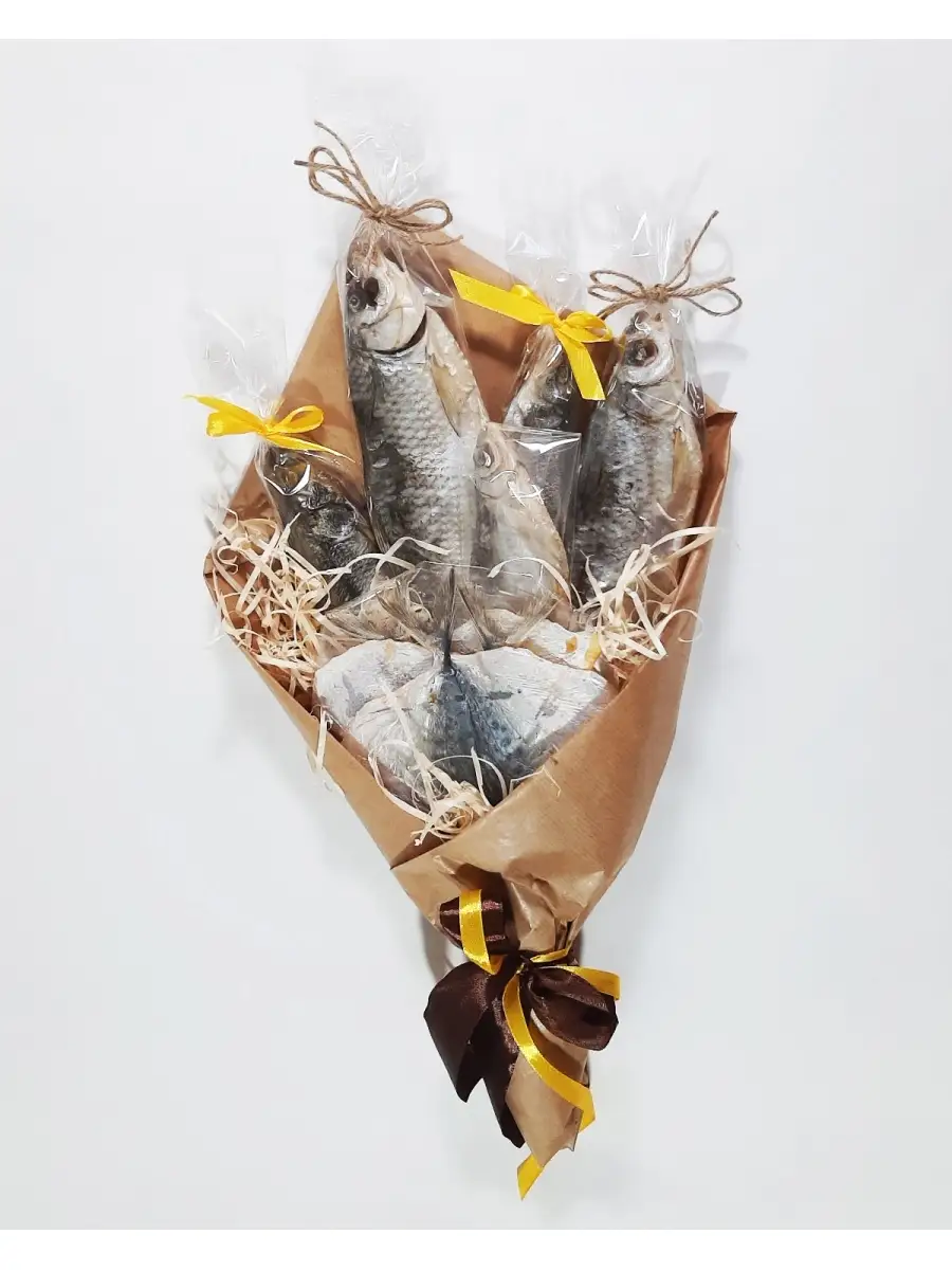 Букет из рыбы — креативный подарок для мужчины по поводу и без!