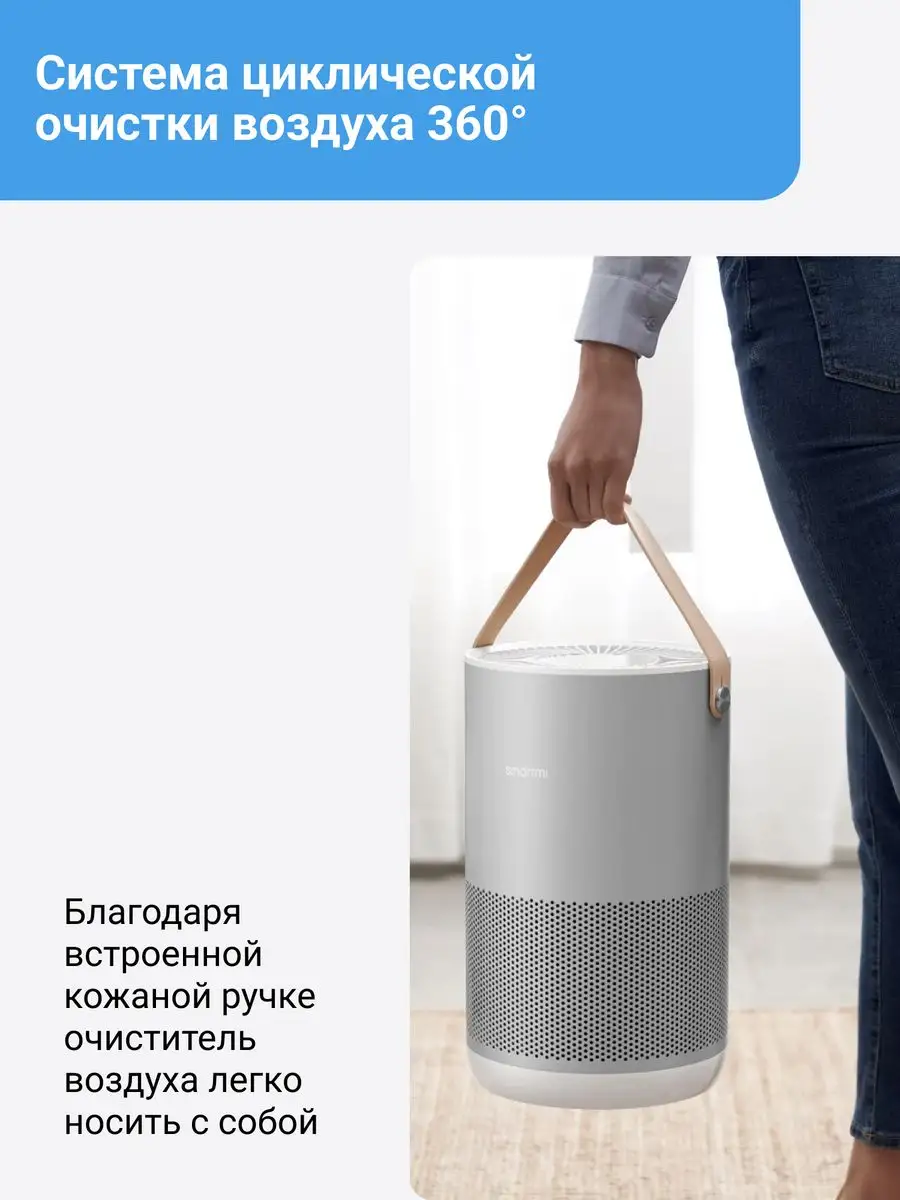 Очиститель воздуха Smartmi Air purifier P1 с HEPA фильтром Smartmi 38003497  купить в интернет-магазине Wildberries