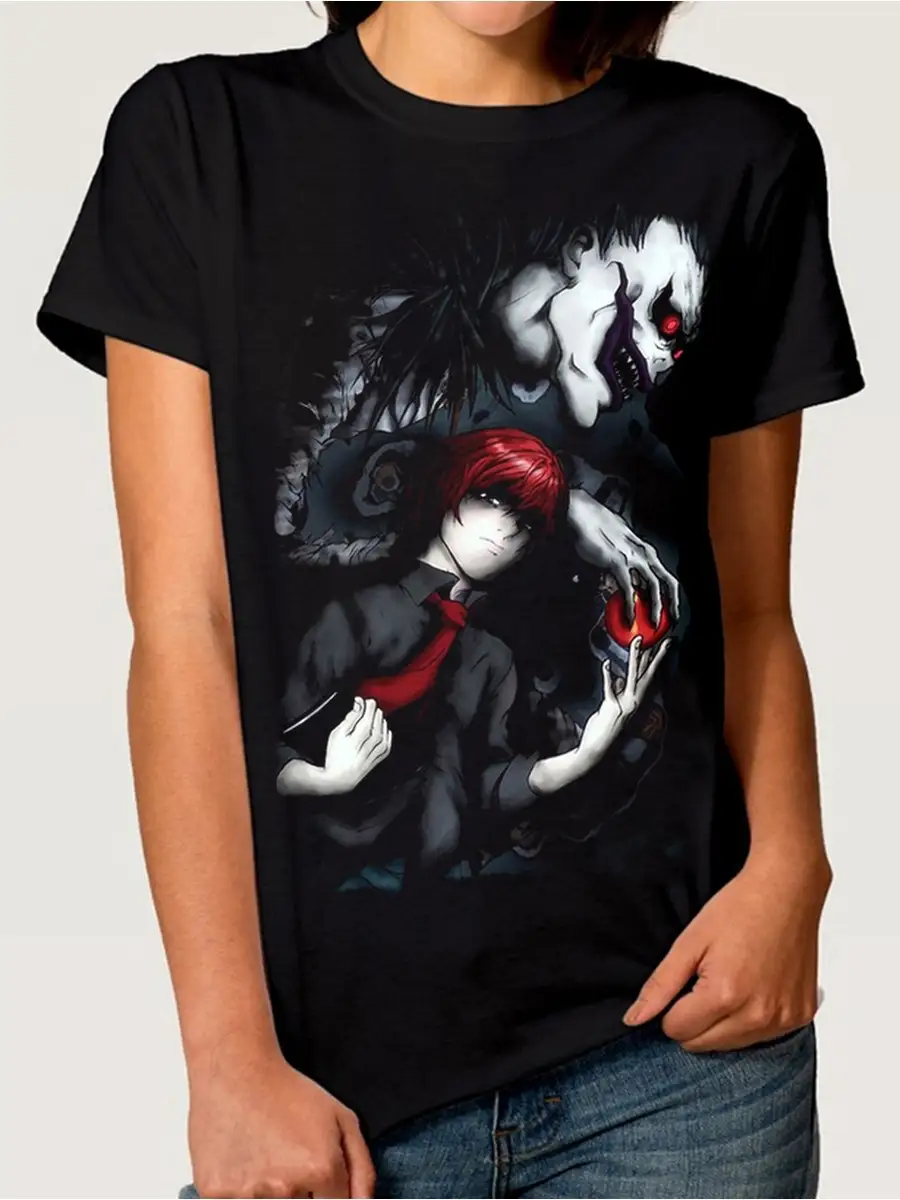 Футболка с принтом Аниме Тетрадь смерти/Death Note/Женская DreamShirts  38060784 купить за 1 635 ₽ в интернет-магазине Wildberries