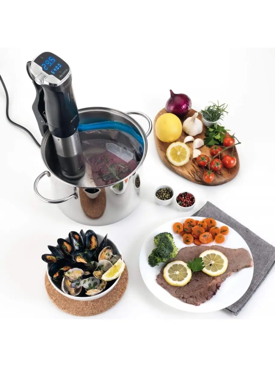 Сувид / су-вид / сувидница / sous-vide / погружной термостат Ariete 180  B-taste, до 15 л ariete 38065685 купить в интернет-магазине Wildberries