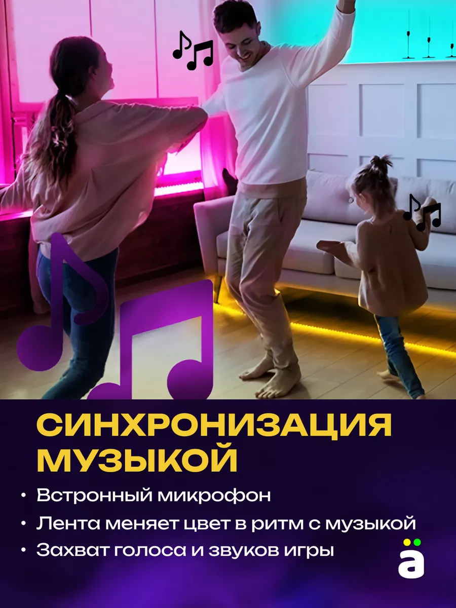 Светодиодная лента 15 метров с пультом RGB led Daskus 38190973 купить за 1  071 ₽ в интернет-магазине Wildberries