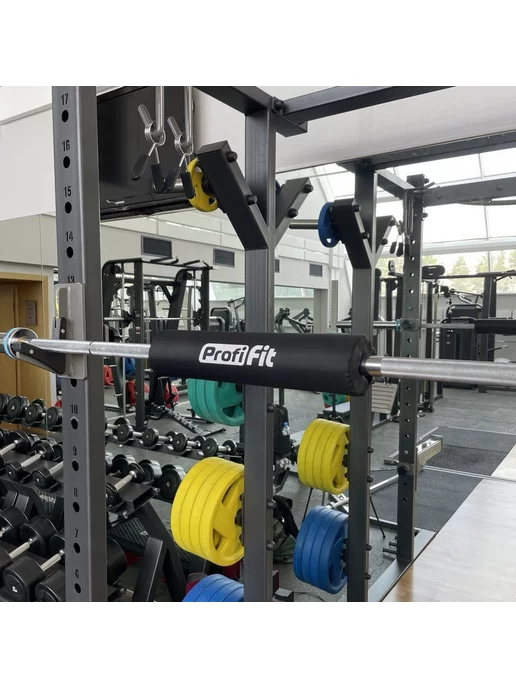 PROFI FIT Смягчающая спортивная накладка на гриф штанги, черный, фото 4