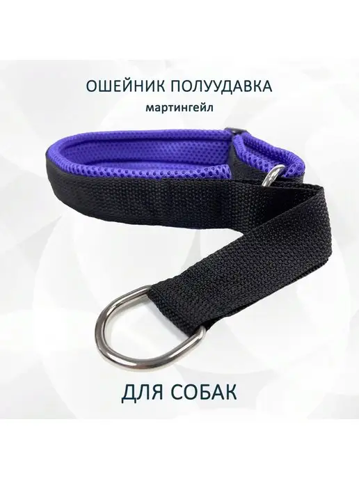 totemica Ошейник для собак "Чёрно-фиолетовый", черный