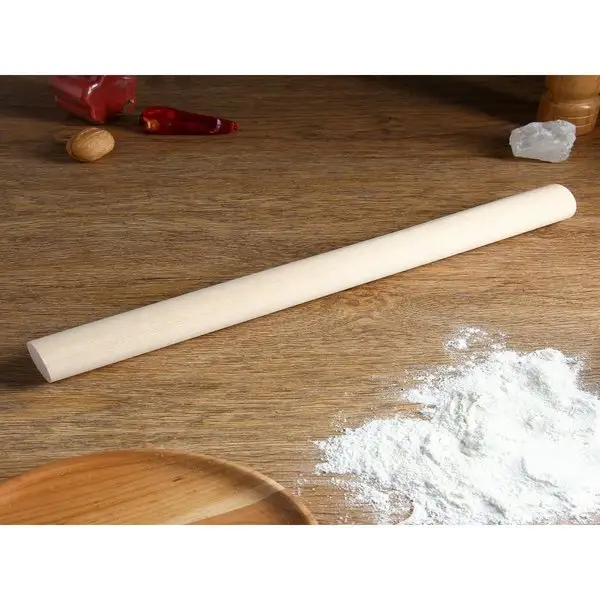 Скалка прямая, берёза, 40х3,5 см