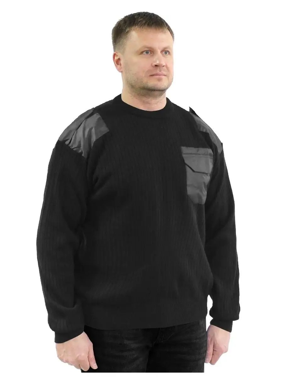 Свитер охранника черный рабочий