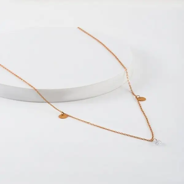 Ювелирное колье на шею золото 585