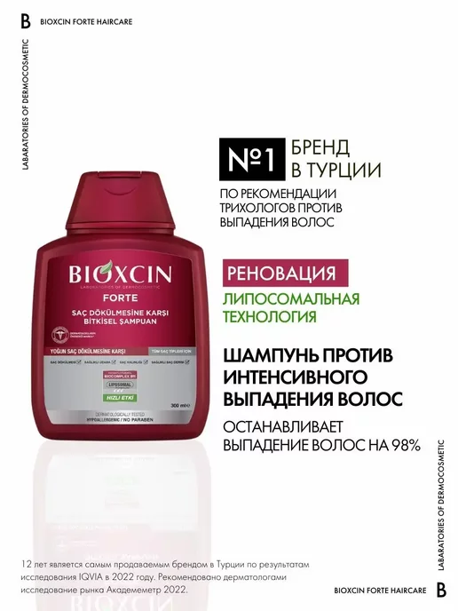 BIOXCIN Профессиональный шампунь от выпадения волос Биоксин