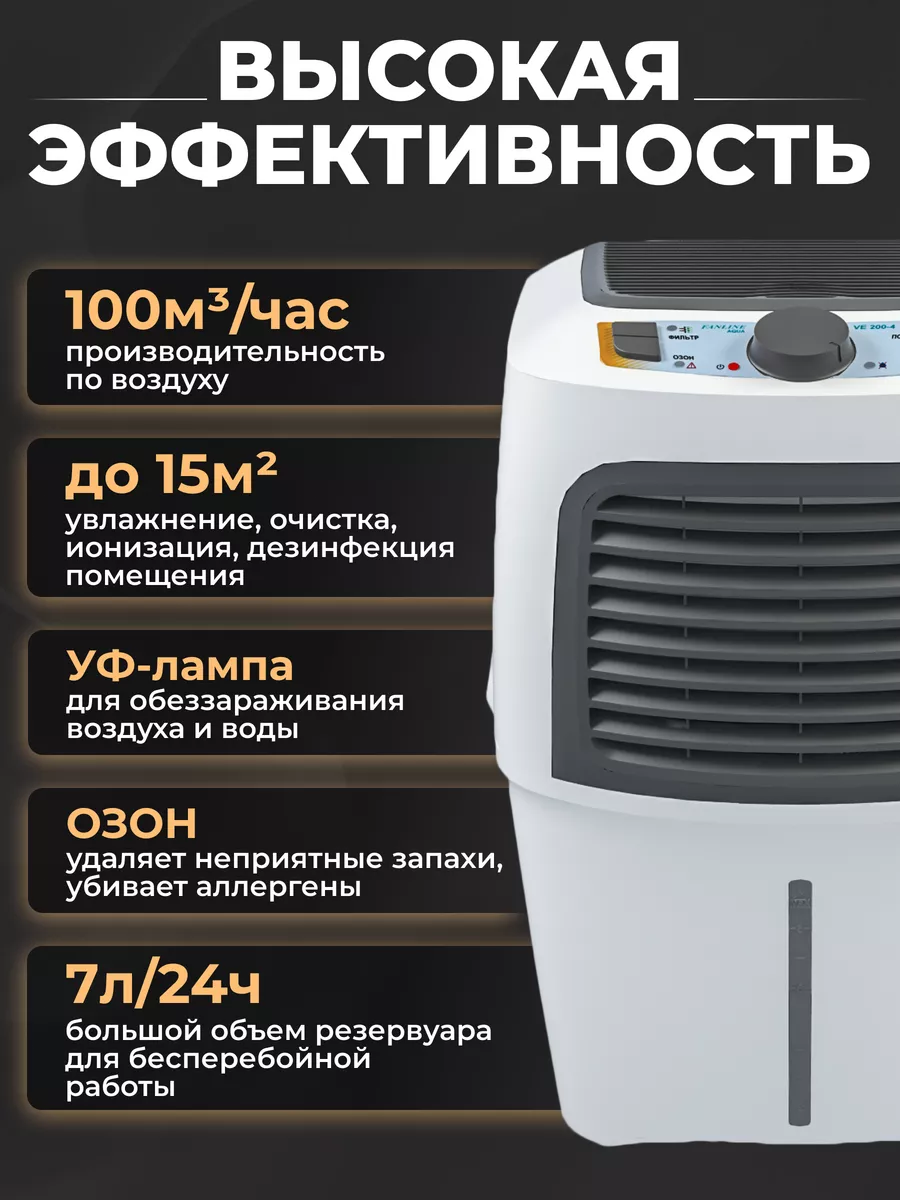 Увлажнитель-очиститель воздуха VE200-4UF Fanline 38443056 купить за 9 566 ₽  в интернет-магазине Wildberries