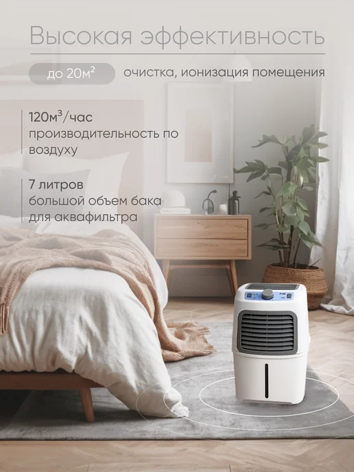 Fanline Очиститель воздуха VE180 с ионизатором, белый, фото 2