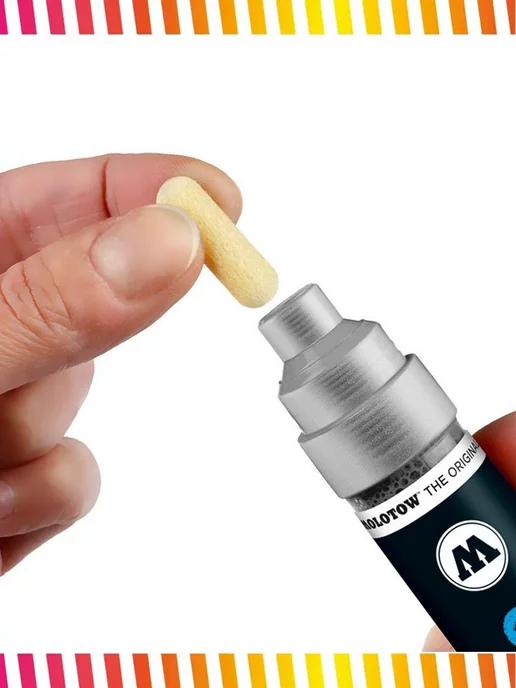 Molotow Меловой маркер Chalk 328008 неон розовый 4-8 мм, розовый, фото 5