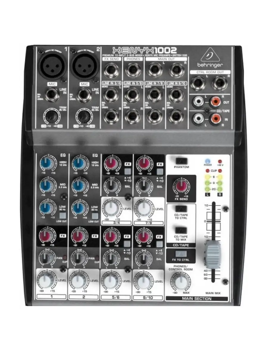 Xenyx 1002 Микшерный пульт компактный Behringer 38511760 купить в  интернет-магазине Wildberries