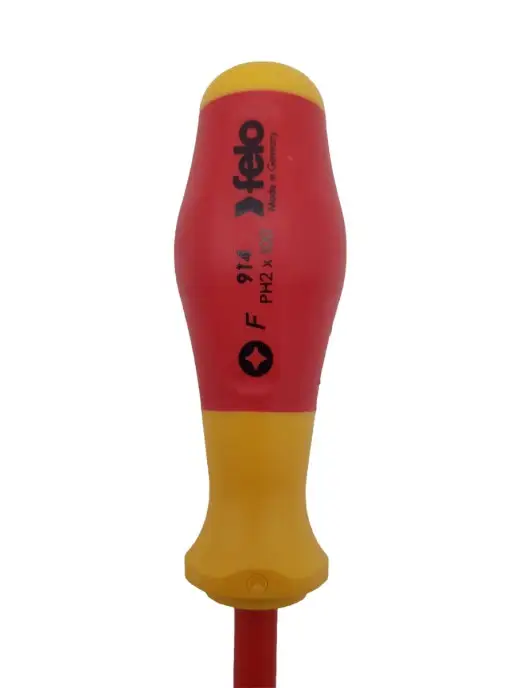 Felo Отвертка диэлектрическая крестовая PH2X100 Германия, 2x100, фото 5