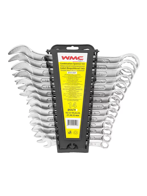 WMC Tools Набор ключей комбинированных 14 предметов, серый, фото 5