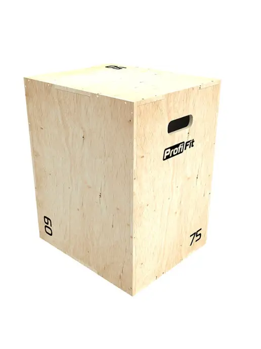 DHZ Fitness Тумба для запрыгиваний PLYO BOX, фанера, бежевый, фото 7