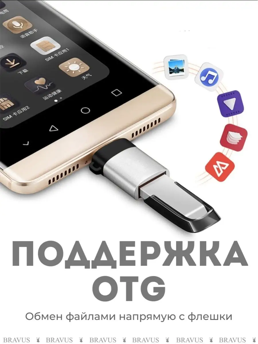 Телефон Android не видит флешку через USB OTG кабель или переходник