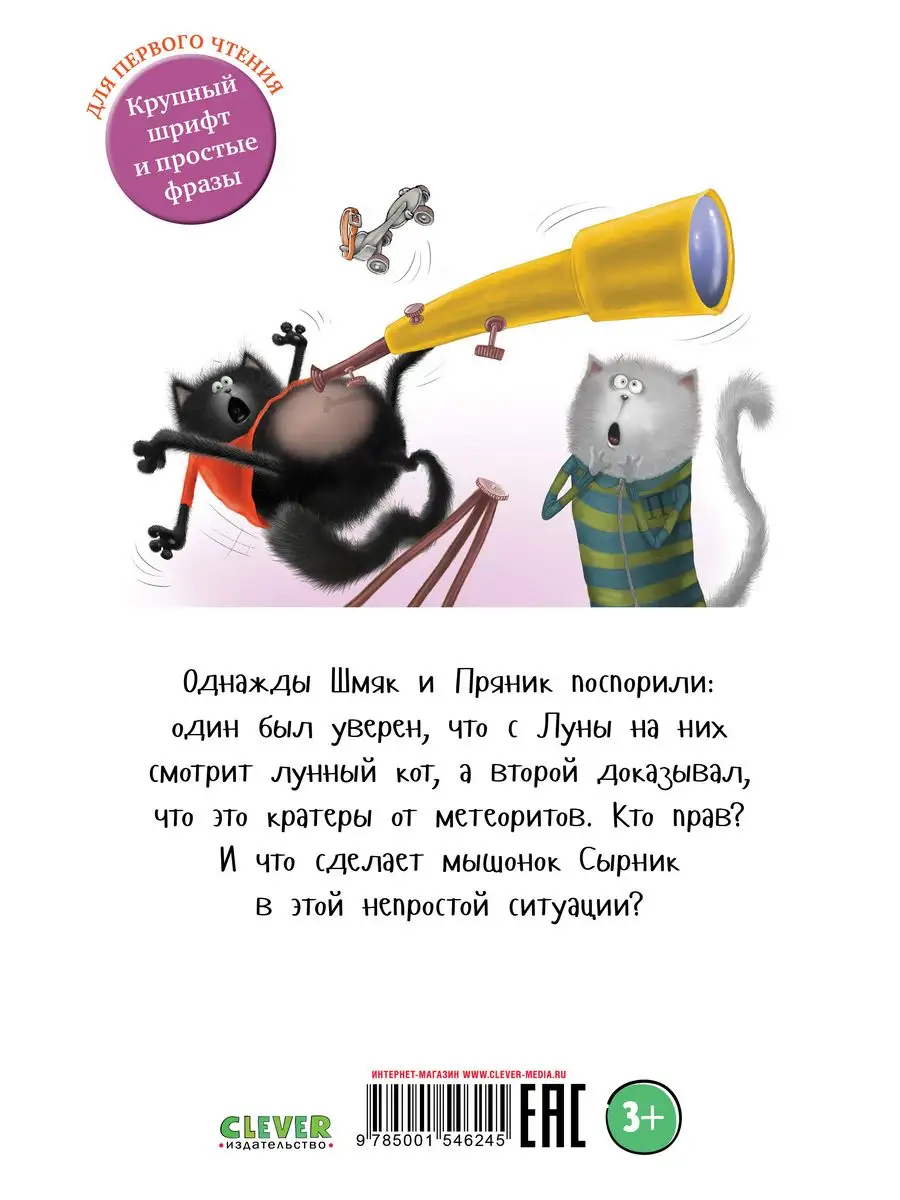 Котенок Шмяк и лунный кот / Сказки, книги для детей 3-5 лет Издательство  CLEVER 38706323 купить за 226 ₽ в интернет-магазине Wildberries