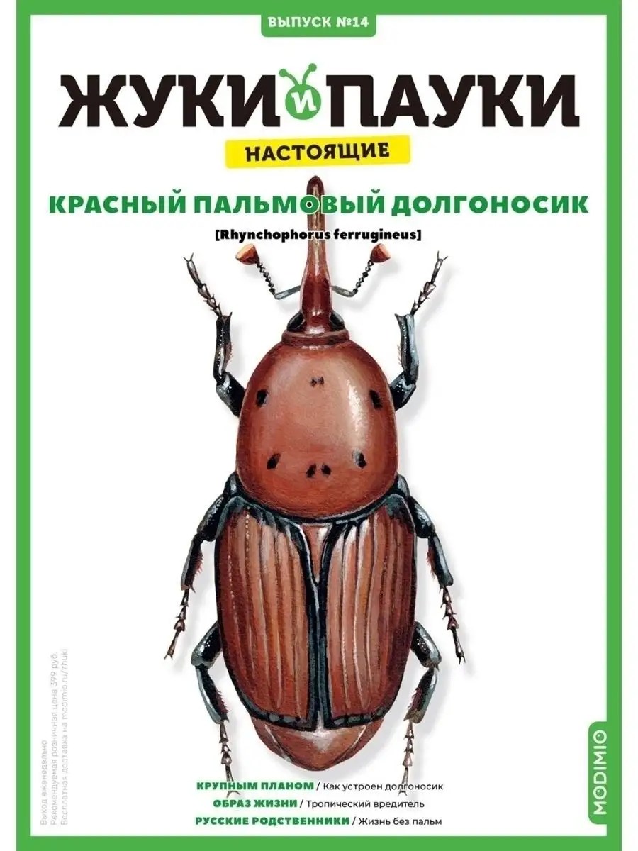 Жуки и пауки №14 Красный долгоносик MODIMIO 38765771 купить в  интернет-магазине Wildberries