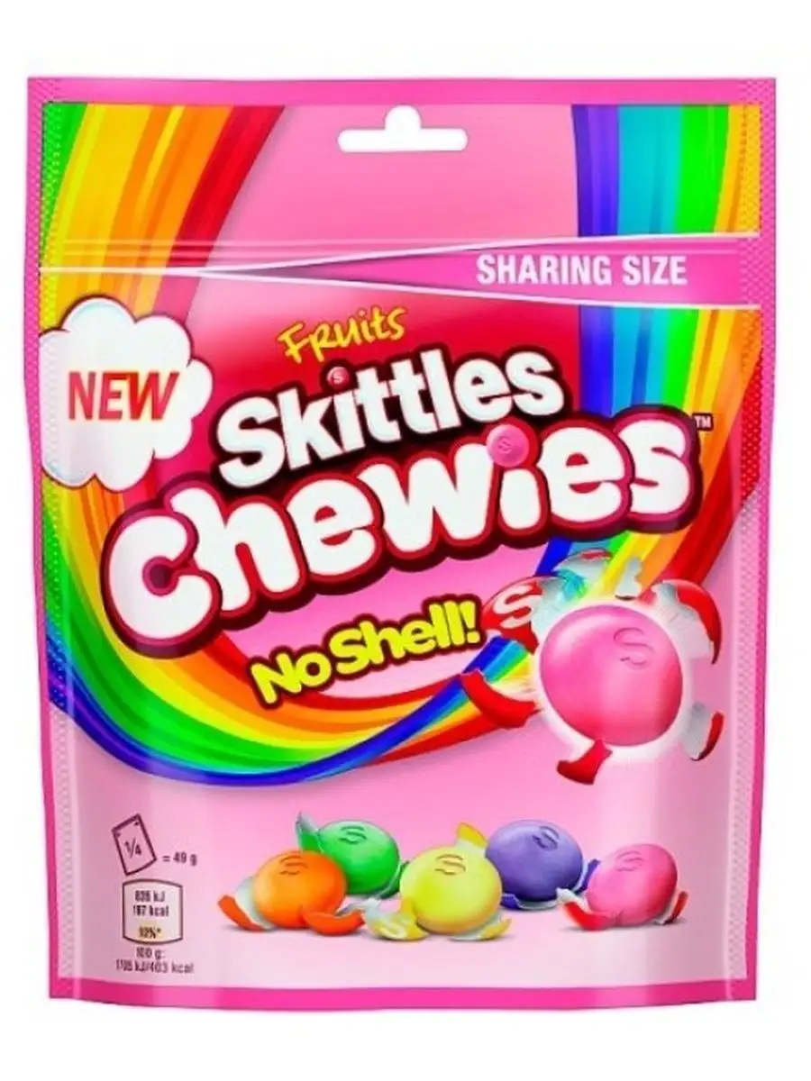 Настя скитлс Скитлс Фрут Чевис (Chewies) 176гр. (Германия) Skittles 38765977 купить в  интернет-магазине Wildberries
