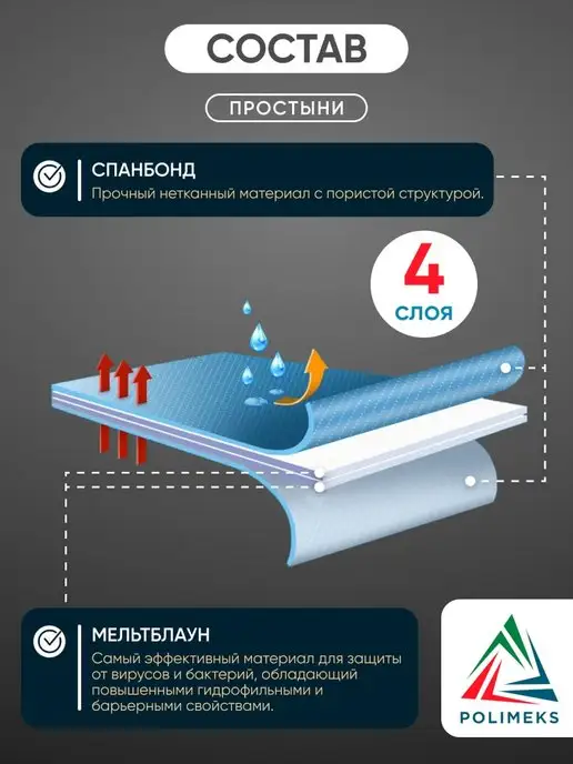 Polimeks Простыни одноразовые в рулоне, фиолетовый, фото 4