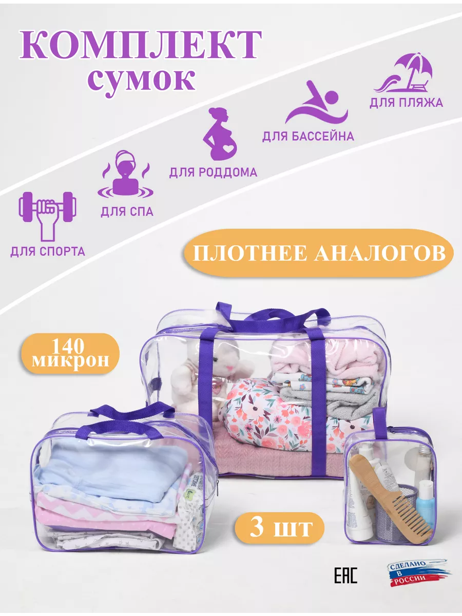 Прозрачная сумка в роддом...