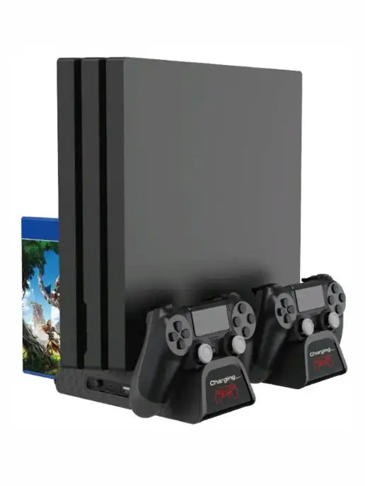 DOBE Многофункциональный стенд для PS4 с индикацией и охлаждением, вариант, фото 5