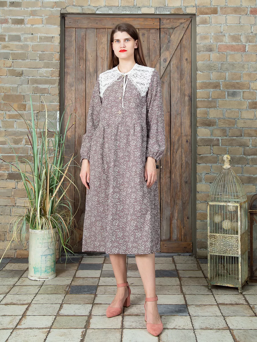Женское домашнее платье - сорочка из фланели (Pellegrini_Camicia ) - по цене руб.