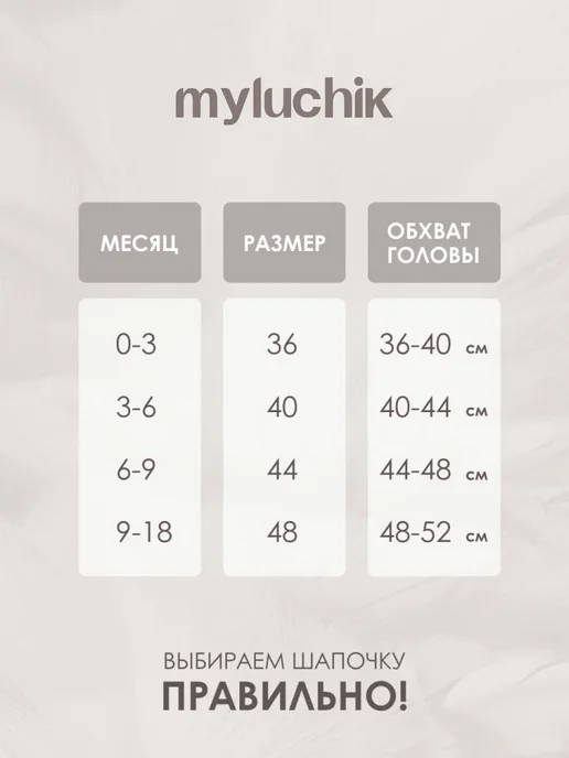 MYLUCHIK Чепчик для новорожденных комплект, белый, фото 6