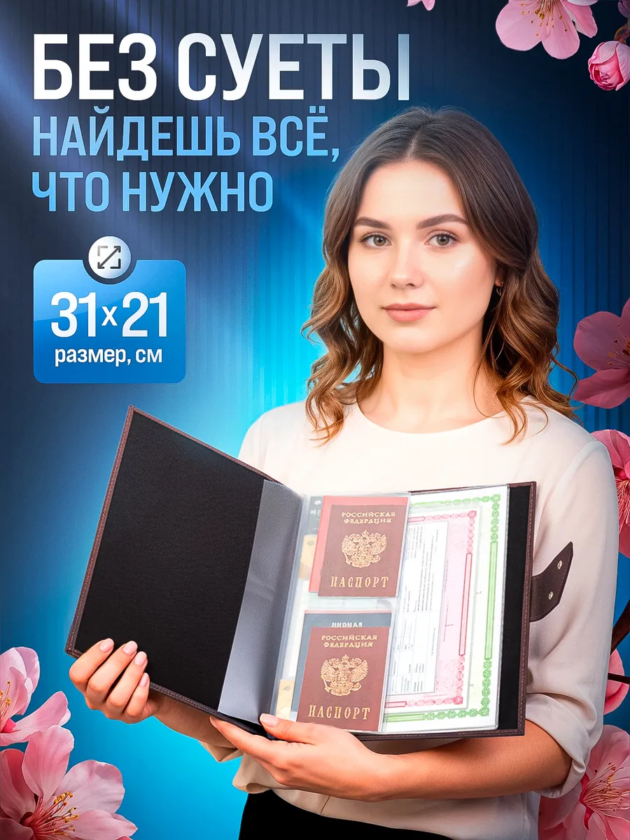 Папка для документов семейная а4 с файлами — фото 6