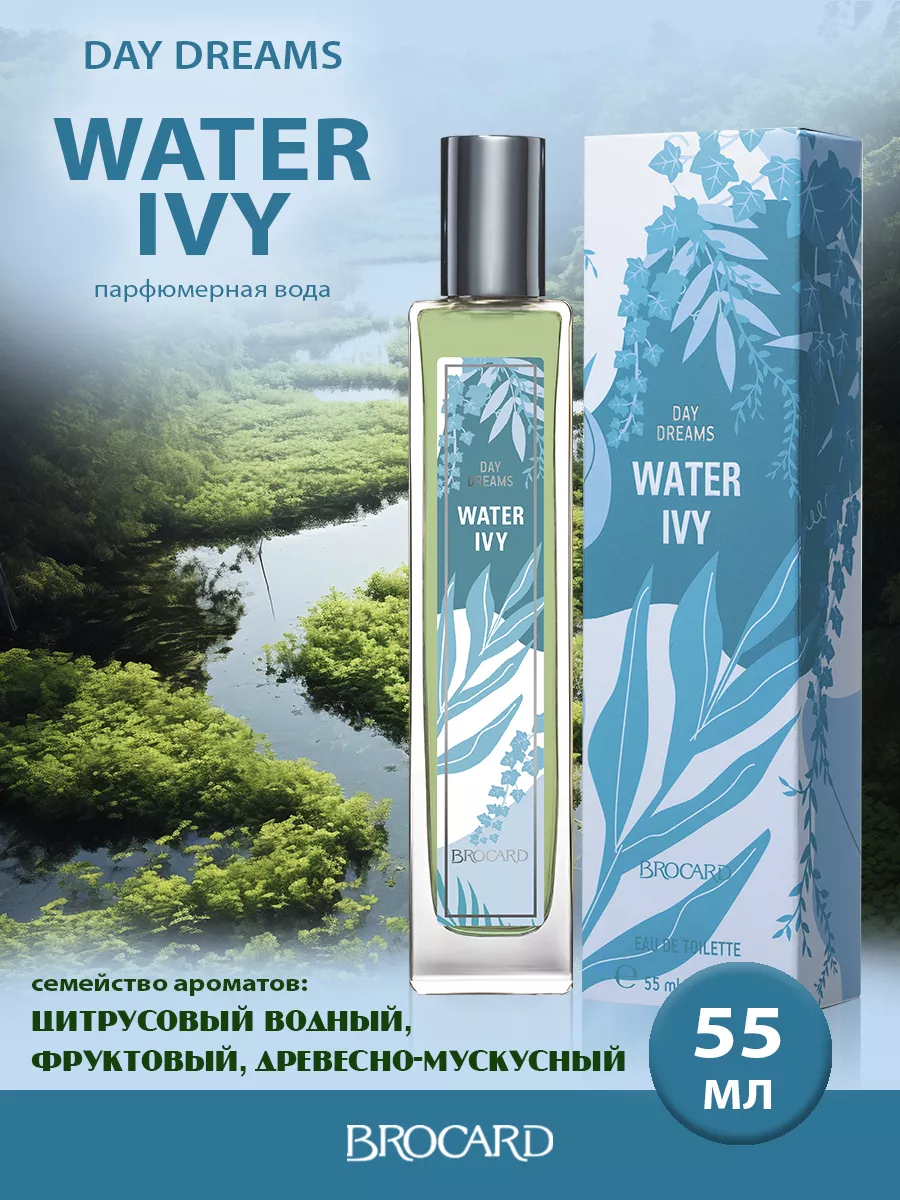 DAY DREAMS WATER IVY Грезы Водяной плющ жен. т.в. 55 мл BROCARD 38947418 купить за 332 ₽ в интернет-магазине Wildberries