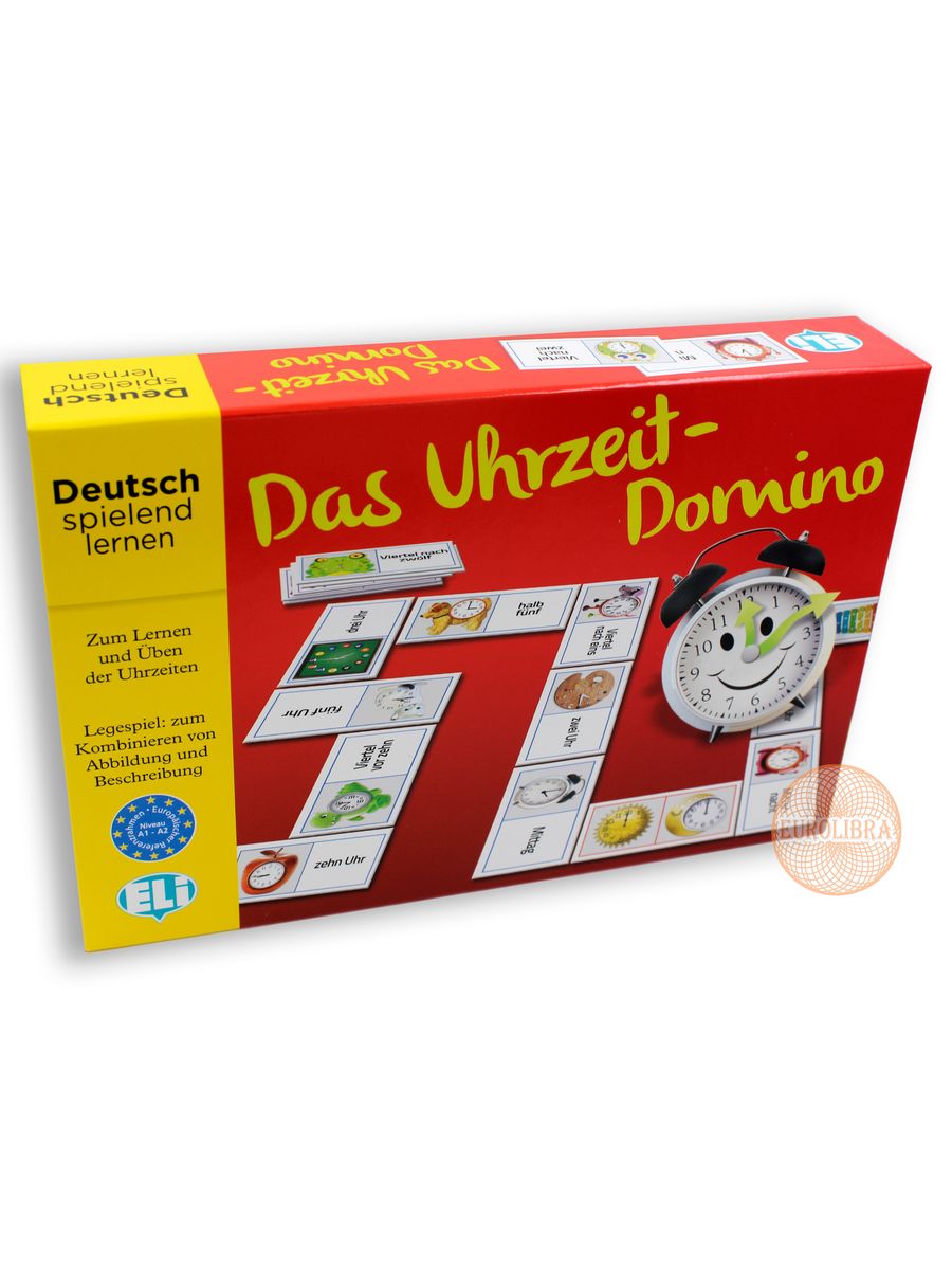 Il Domino delle ore. Das Uhrzeit-Domino. Les Dominos des heures.